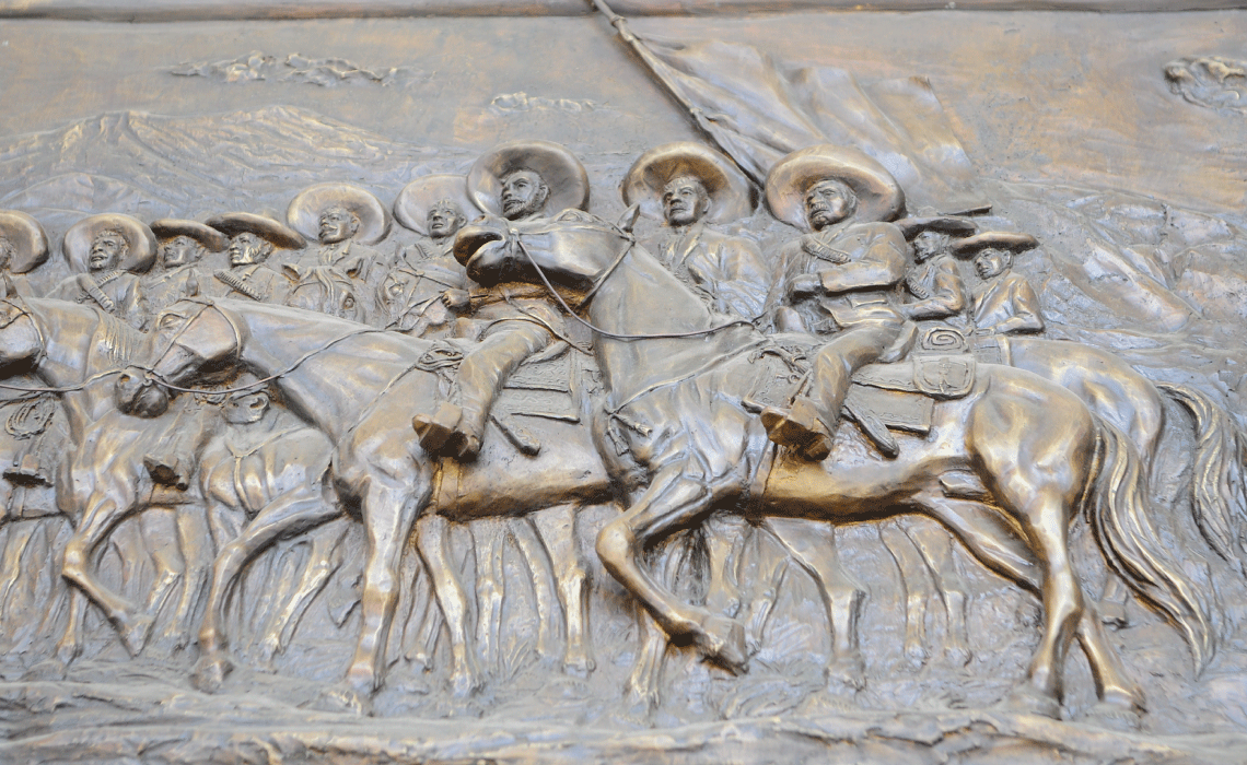 Relieve escultórico de la Plaza de los Constituyentes de 1917 de Ricardo Ponzanelli, 2016